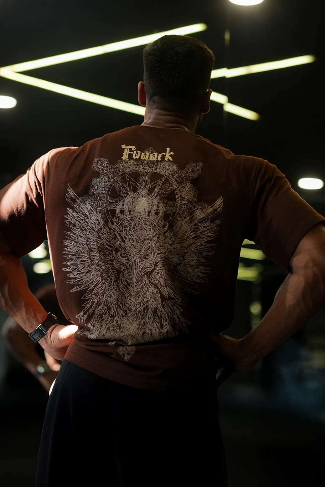Eagle Oversized T-shirt Coffee