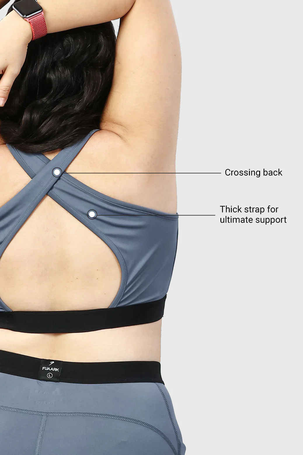 Pro Sports Bra Silver - Image 4