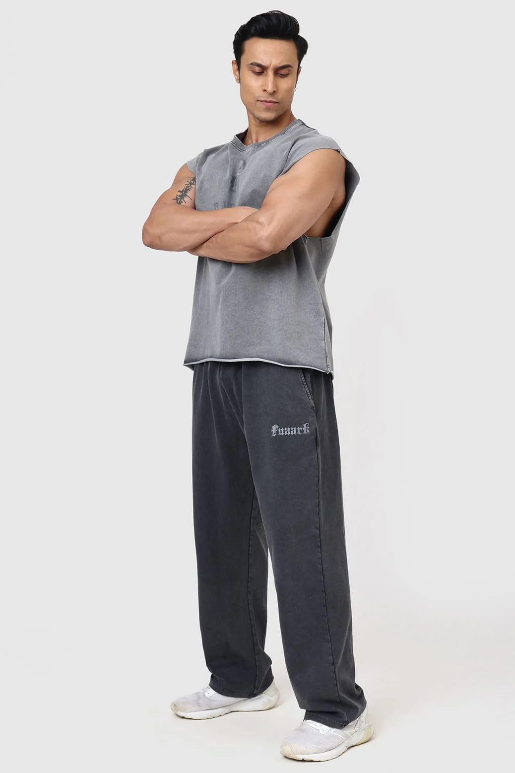 Shadow Washed Capsleeves Tank Light Grey - Image 2