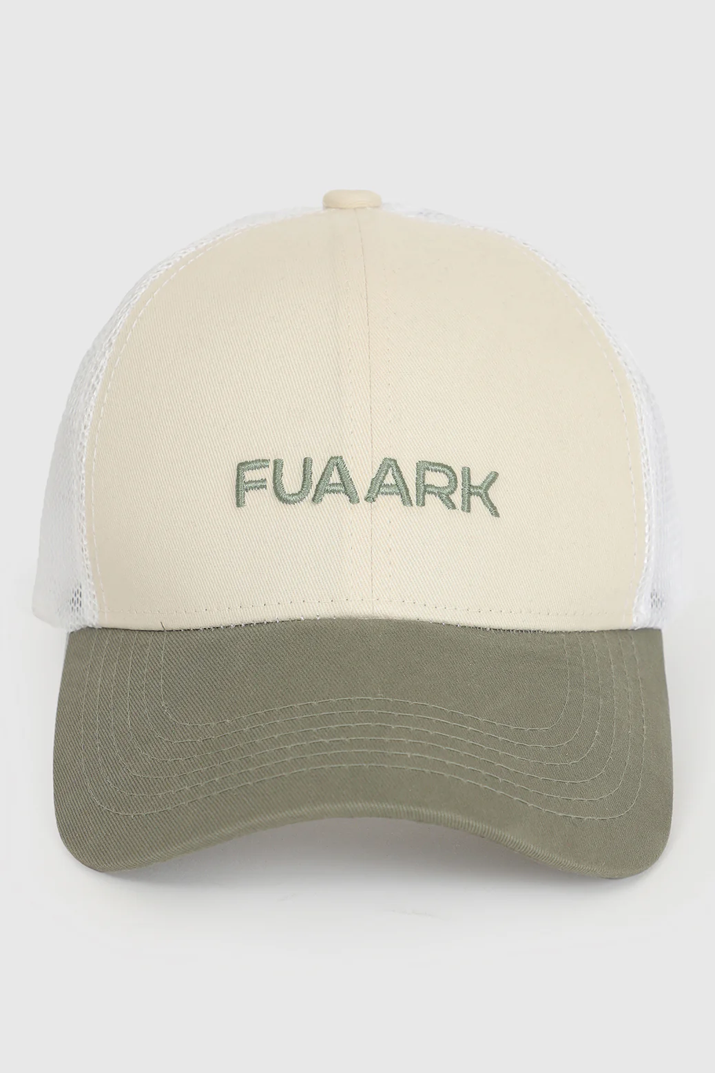 Sleek Trucker  Cap Beige/Olive - Image 2