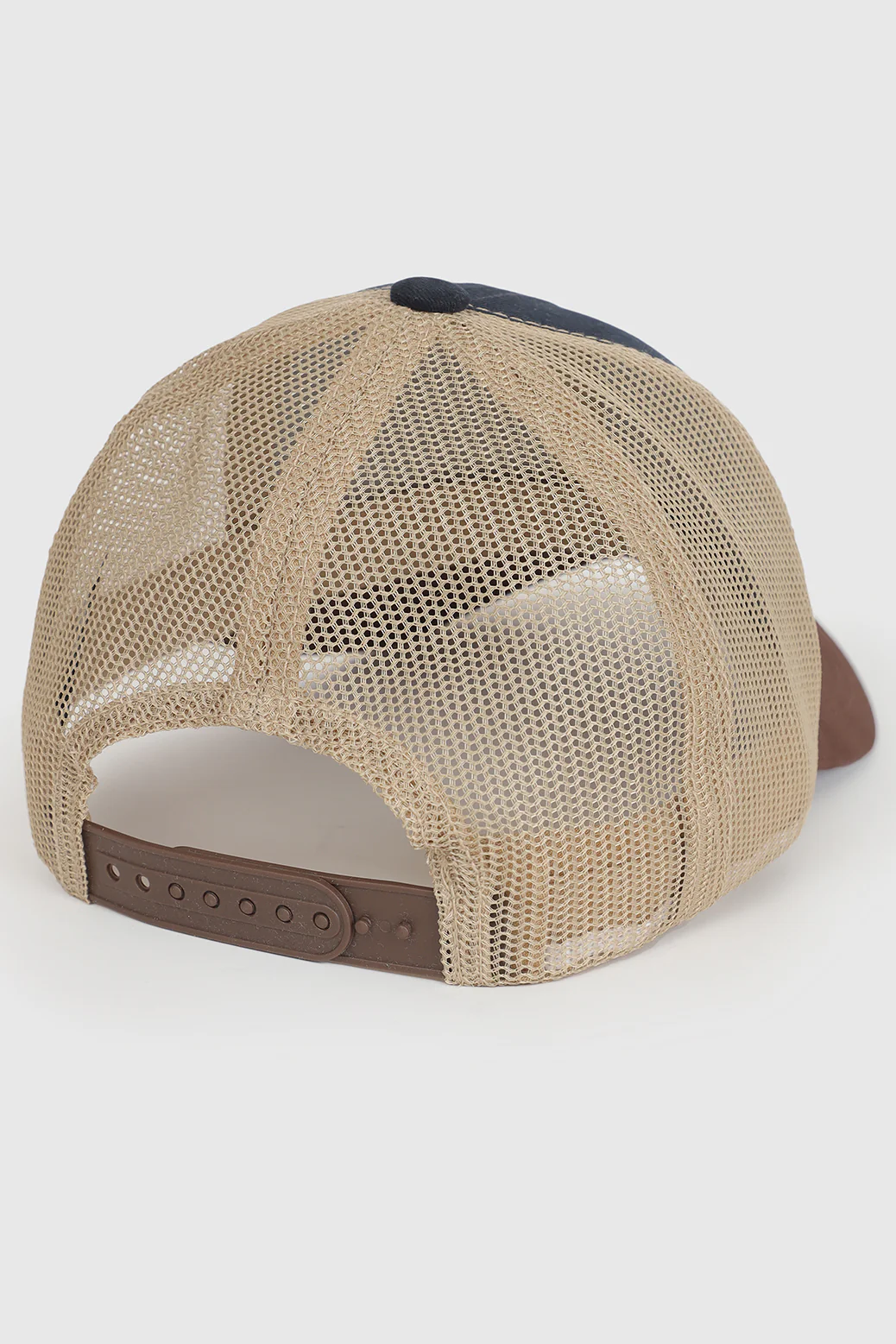 Sleek Trucker  Cap Navy/Beige - Image 3